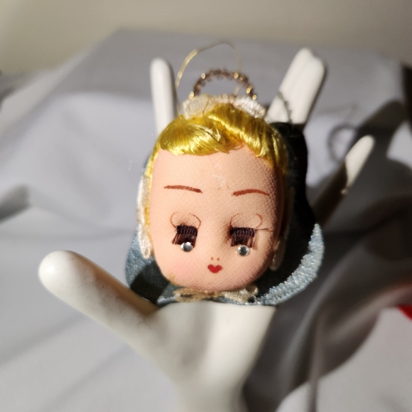 Vintage Angel Face With Wings Ornament Made in Japan Mid-century Christmas Angel - Picture 7 of 11